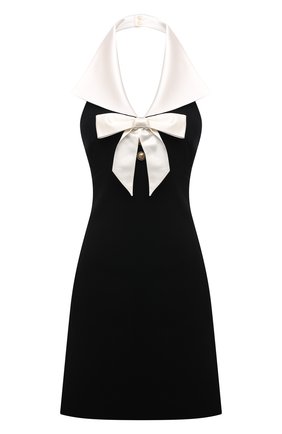 Женское шерстяное платье SAINT LAURENT черного цвета по цене 162000 руб., арт. 676792/Y024K | Фото 1 Женское шерстяное платье SAINT LAURENT черного цвета, арт. 676792/Y024K | Фото 1 (Длина Ж (юбки, платья, шорты): Мини; Материал подклада: Шелк; Материал внешний: Шерсть; Женское Кросс-КТ: Платье-одежда; Стили: Романтичный; Случай: Коктейльный)