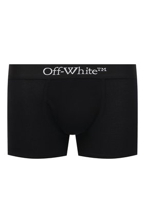 Мужские хлопковые боксеры OFF-WHITE черного цвета по цене 4935 руб., арт. 0MUA003F21FAB001 | Фото 1 Мужские хлопковые боксеры OFF-WHITE черного цвета, арт. 0MUA003F21FAB001 | Фото 1 (Материал внешний: Хлопок; Кросс-КТ: бельё; Мужское Кросс-КТ: Трусы)