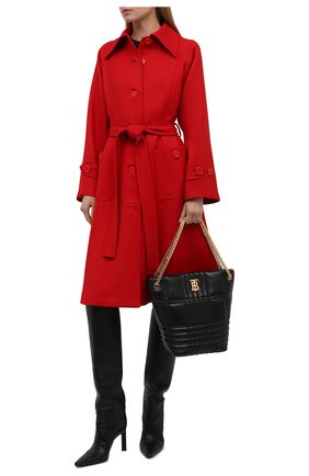 Женское шерстяное пальто DOLCE & GABBANA красного цвета по цене 262500 руб., арт. F0AQ5T/FU22W | Фото 2 Женское шерстяное пальто DOLCE & GABBANA красного цвета, арт. F0AQ5T/FU22W | Фото 2 (Материал внешний: Шерсть; Длина (верхняя одежда): До колена; Рукава: Длинные; Стили: Гламурный; 1-2-бортные: Однобортные)