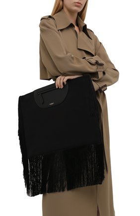 Женский клатч olympia BURBERRY черного цвета по цене 148000 руб., арт. 8047203 | Фото 2 Женский клатч olympia BURBERRY черного цвета, арт. 8047203 | Фото 2 (Размер: large; Материал: Текстиль; Женское Кросс-КТ: Клатч-клатчи)