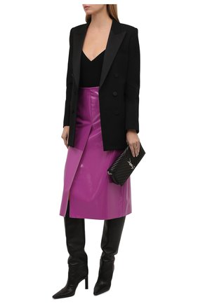 Женская юбка MSGM фиолетового цвета по цене 23800 руб., арт. 3142MDD108 217803 | Фото 2 Женская юбка MSGM фиолетового цвета, арт. 3142MDD108 217803 | Фото 2 (Длина Ж (юбки, платья, шорты): Миди; Материал внешний: Синтетический материал; Стили: Гламурный; Женское Кросс-КТ: Юбка-одежда)