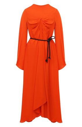 Женское шелковое платье ROLAND MOURET оранжевого цвета по цене 173500 руб., арт. AW21/S2318/F0448 | Фото 1 Женское шелковое платье ROLAND MOURET оранжевого цвета, арт. AW21/S2318/F0448 | Фото 1 (Длина Ж (юбки, платья, шорты): Миди; Материал подклада: Шелк; Материал внешний: Шелк; Рукава: Длинные; Стили: Гламурный; Случай: Вечерний; Женское Кросс-КТ: Платье-одежда)
