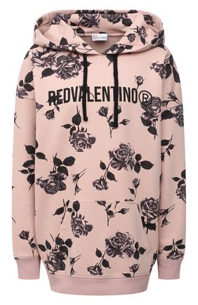 Женский хлопковое худи REDVALENTINO светло-розового цвета по цене 39950 руб., арт. WR0MF08F/67V | Фото 1 Женский хлопковое худи REDVALENTINO светло-розового цвета, арт. WR0MF08F/67V | Фото 1 (Длина (для топов): Удлиненные; Рукава: Длинные; Материал внешний: Хлопок; Стили: Спорт-шик; Женское Кросс-КТ: Худи-одежда, Худи-спорт)