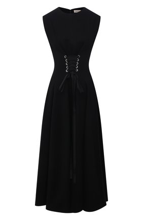 Женское платье ALEXANDER MCQUEEN черного цвета по цене 180500 руб., арт. 679308/QLABN | Фото 1 Женское платье ALEXANDER MCQUEEN черного цвета, арт. 679308/QLABN | Фото 1 (Длина Ж (юбки, платья, шорты): Миди; Материал внешний: Синтетический материал, Хлопок; Стили: Гламурный; Случай: Вечерний; Женское Кросс-КТ: Платье-одежда)