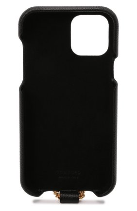 Кожаный чехол для iphone 12 pro TOM FORD черного цвета, арт. S0391T-LCL095 | Фото 2 (Материал: Натуральная кожа)