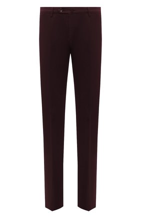 Мужские хлопковые брюки LORO PIANA бордового цвета, арт. FAE0477 | Фото 1 (Материал внешний: Хлопок; Случай: Повседневный; Стили: Кэжуэл; Длина (брюки, джинсы): Стандартные)