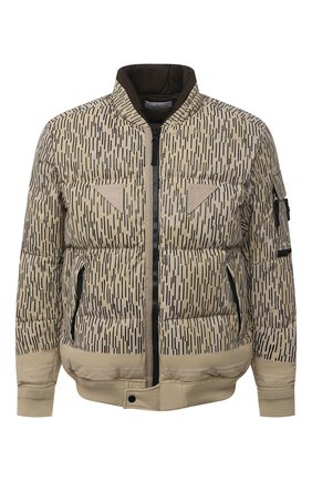 Мужской пуховый бомбер STONE ISLAND бежевого цвета по цене 109000 руб., арт. 7515433E1 | Фото 1 Мужской пуховый бомбер STONE ISLAND бежевого цвета, арт. 7515433E1 | Фото 1 (Материал подклада: Синтетический материал; Рукава: Длинные; Материал внешний: Синтетический материал; Материал утеплителя: Пух и перо; Длина (верхняя одежда): Короткие; Кросс-КТ: Куртка; Мужское Кросс-КТ: пуховик-короткий; Стили: Милитари; Принт: С принтом)
