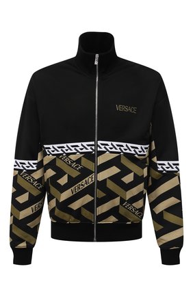 Мужской толстовка из вискозы и хлопка VERSACE хаки цвета по цене 145000 руб., арт. 1002060/1A01463 | Фото 1 Мужской толстовка из вискозы и хлопка VERSACE хаки цвета, арт. 1002060/1A01463 | Фото 1 (Рукава: Длинные; Длина (для топов): Стандартные; Материал внешний: Хлопок, Вискоза; Мужское Кросс-КТ: Толстовка-одежда; Стили: Спорт-шик)