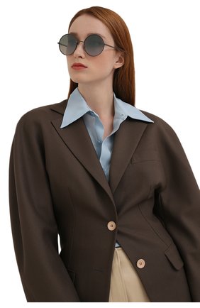 Женские солнцезащитные очки ISABEL MARANT серебряного цвета, арт. IM0016 1ED | Фото 2 (Тип очков: С/з; Очки форма: Круглые)