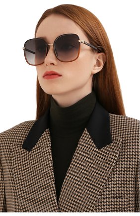 Женские солнцезащитные очки CHLOÉ коричневого цвета по цене 0 руб., арт. CH0031S 005 | Фото 2 Женские солнцезащитные очки CHLOÉ коричневого цвета, арт. CH0031S 005 | Фото 2 (Тип очков: С/з; Очки форма: Квадратные)
