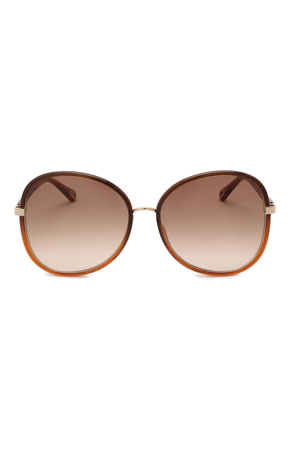 Женские солнцезащитные очки CHLOÉ коричневого цвета, арт. CH0030S 005 | Фото 3 (Тип очков: С/з; Очки форма: Бабочка)