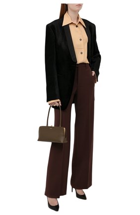 Женская рубашка из вискозы JIL SANDER бежевого цвета по цене 76450 руб., арт. JSWT605306-WT381500 | Фото 2 Женская рубашка из вискозы JIL SANDER бежевого цвета, арт. JSWT605306-WT381500 | Фото 2 (Длина (для топов): Удлиненные; Материал внешний: Вискоза; Рукава: Длинные; Стили: Минимализм; Принт: Без принта; Женское Кросс-КТ: Рубашка-одежда)