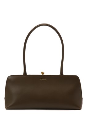 Женская сумка goji small JIL SANDER темно-коричневого цвета по цене 113500 руб., арт. JSWT856460-WTB00111N | Фото 1 Женская сумка goji small JIL SANDER темно-коричневого цвета, арт. JSWT856460-WTB00111N | Фото 1 (Размер: small; Материал: Натуральная кожа; Сумки-технические: Сумки top-handle)