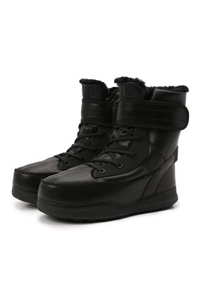 Мужские ботинки BOGNER черного цвета, арт. 32145573/LAAX 1 C | Фото 1 (Материал утеплителя: Натуральный мех; Материал внешний: Текстиль; Подошва: Массивная; Мужское Кросс-КТ: Сапоги-обувь, зимние сапоги)
