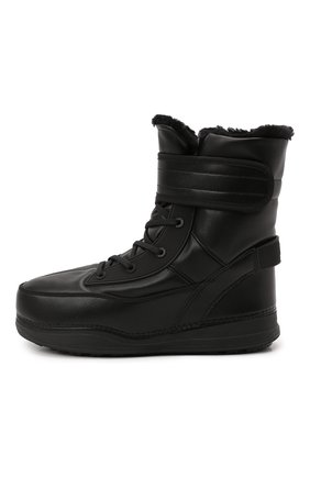 Мужские ботинки BOGNER черного цвета, арт. 32145573/LAAX 1 C | Фото 4 (Материал внешний: Текстиль; Материал утеплителя: Натуральный мех; Мужское Кросс-КТ: зимние сапоги, Сапоги-обувь; Подошва: Массивная)