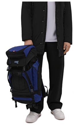 Мужской текстильный рюкзак bally hike BALLY синего цвета по цене 77500 руб., арт. BHU003/15 | Фото 2 Мужской текстильный рюкзак bally hike BALLY синего цвета, арт. BHU003/15 | Фото 2 (Материал: Текстиль; Размер: large)