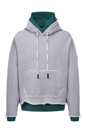 Мужской хлопковое худи PALM ANGELS светло-серого цвета по цене 72650 руб., арт. PMBB109F21FLE0010801 | Фото 1 Мужской хлопковое худи PALM ANGELS светло-серого цвета, арт. PMBB109F21FLE0010801 | Фото 1 (Материал внешний: Хлопок; Рукава: Длинные; Длина (для топов): Стандартные; Мужское Кросс-КТ: Худи-одежда; Принт: Без принта; Стили: Спорт-шик; Shop in Shop M: Толстовки)