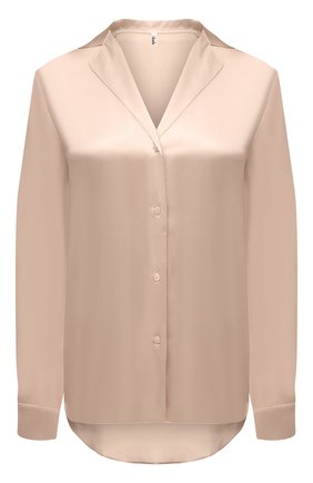 Женская шелковая рубашка AUBADE светло-бежевого цвета, арт. QS44 | Фото 1 (Материал внешний: Шелк; Региональные ограничения белый список (Axapta Mercury): RU)