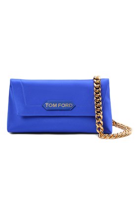 Женская сумка label small TOM FORD синего цвета по цене 103500 руб., арт. L1504T-TSA005 | Фото 6 Женская сумка label small TOM FORD синего цвета, арт. L1504T-TSA005 | Фото 6 (Сумки-технические: Сумки top-handle; Материал: Текстиль; Размер: small)