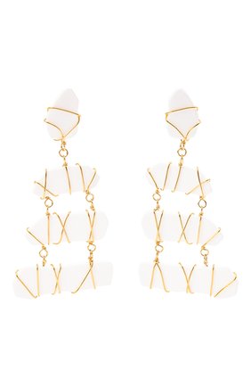 Женские клипсы TOM FORD белого цвета по цене 92850 руб., арт. E0041Y-XBR003 | Фото 1 Женские клипсы TOM FORD белого цвета, арт. E0041Y-XBR003 | Фото 1 (Женское Кросс-КТ: Клипсы-серьги; Материал: Металл)