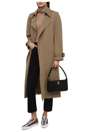 Женские текстильные кеды BURBERRY коричневого цвета по цене 52100 руб., арт. 8042137 | Фото 2 Женские текстильные кеды BURBERRY коричневого цвета, арт. 8042137 | Фото 2 (Подошва: Платформа; Материал внутренний: Натуральная кожа; Материал внешний: Текстиль)
