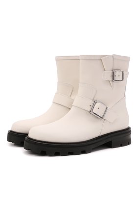 Женские кожаные сапоги youth ii JIMMY CHOO белого цвета по цене 69950 руб., арт. Y0UTH II/ZVF | Фото 1 Женские кожаные сапоги youth ii JIMMY CHOO белого цвета, арт. Y0UTH II/ZVF | Фото 1 (Каблук высота: Низкий; Материал внутренний: Натуральная кожа; Подошва: Платформа; Каблук тип: Устойчивый; Высота голенища: Низкие; Материал внешний: Кожа; Материал утеплителя: Без утеплителя)