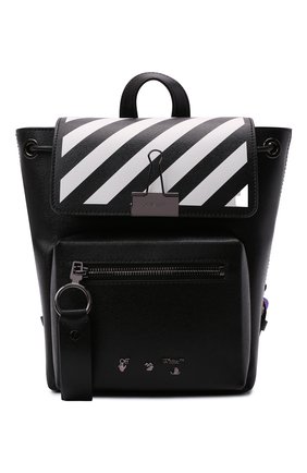 Женский рюкзак OFF-WHITE черного цвета по цене 77850 руб., арт. 0WNB007F21LEA001 | Фото 1 Женский рюкзак OFF-WHITE черного цвета, арт. 0WNB007F21LEA001 | Фото 1 (Материал: Натуральная кожа; Размер: medium; Стили: Кэжуэл)