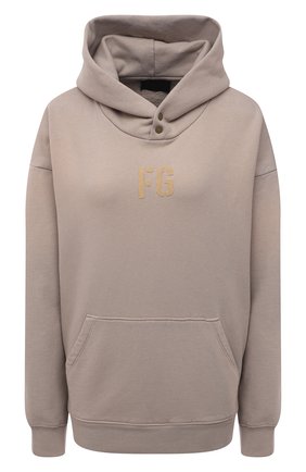 Женский хлопковое худи FEAR OF GOD бежевого цвета по цене 49050 руб., арт. FG50-014FLC/W | Фото 1 Женский хлопковое худи FEAR OF GOD бежевого цвета, арт. FG50-014FLC/W | Фото 1 (Материал внешний: Хлопок; Рукава: Длинные; Длина (для топов): Стандартные; Стили: Кэжуэл; Женское Кросс-КТ: Худи-одежда)
