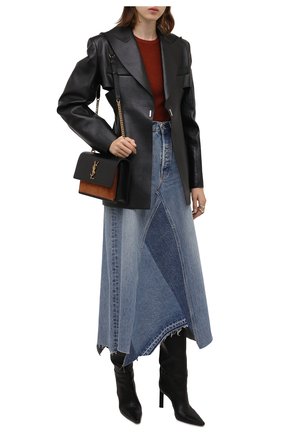 Женская джинсовая юбка MOUSSY голубого цвета по цене 34650 руб., арт. 025EAC11-2330 | Фото 2 Женская джинсовая юбка MOUSSY голубого цвета, арт. 025EAC11-2330 | Фото 2 (Длина Ж (юбки, платья, шорты): Миди; Материал внешний: Хлопок; Стили: Кэжуэл; Кросс-КТ: Деним; Женское Кросс-КТ: Юбка-одежда)