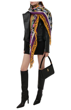 Женский платок DOLCE & GABBANA разноцветного цвета по цене 37800 руб., арт. FS247A/FP3CX | Фото 2 Женский платок DOLCE & GABBANA разноцветного цвета, арт. FS247A/FP3CX | Фото 2 (Материал: Текстиль; Принт: С принтом)