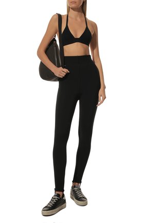 Женские леггинсы из вискозы DOLCE & GABBANA черного цвета по цене 47100 руб., арт. FTB86T/GDAB0 | Фото 2 Женские леггинсы из вискозы DOLCE & GABBANA черного цвета, арт. FTB86T/GDAB0 | Фото 2 (Материал внешний: Вискоза; Длина (брюки, джинсы): Стандартные; Стили: Спорт-шик; Женское Кросс-КТ: Леггинсы-одежда)