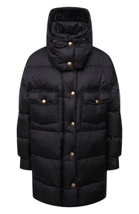 Женский пуховик ERMANNO FIRENZE черного цвета по цене 96700 руб., арт. D39ET PN012SUP | Фото 1 Женский пуховик ERMANNO FIRENZE черного цвета, арт. D39ET PN012SUP | Фото 1 (Материал утеплителя: Пух и перо; Длина (верхняя одежда): До середины бедра; Материал внешний: Синтетический материал; Рукава: Длинные; Материал подклада: Синтетический материал; Стили: Спорт-шик; Кросс-КТ: Пуховик)