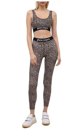 Женские леггинсы PALM ANGELS леопардового цвета по цене 22800 руб., арт. PWCD006F21FAB0026001 | Фото 2 Женские леггинсы PALM ANGELS леопардового цвета, арт. PWCD006F21FAB0026001 | Фото 2 (Длина (брюки, джинсы): Стандартные; Материал внешний: Синтетический материал; Стили: Спорт-шик; Женское Кросс-КТ: Леггинсы-одежда, Леггинсы-спорт)