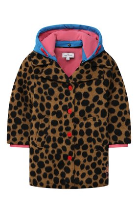 Детское пальто MARC JACOBS (THE) коричневого цвета по цене 24050 руб., арт. W16133 | Фото 1 Детское пальто MARC JACOBS (THE) коричневого цвета, арт. W16133 | Фото 1 (Материал внешний: Синтетический материал; Рукава: Длинные; Кросс-КТ: Сезон: зима)