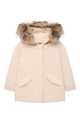 Детская пуховая парка WOOLRICH кремвого цвета по цене 41100 руб., арт. CFWK0U0218FR/UT0573 | Фото 1 Детская пуховая парка WOOLRICH кремвого цвета, арт. CFWK0U0218FR/UT0573 | Фото 1 (Материал утеплителя: Пух и перо; Рукава: Длинные; Кросс-КТ: Сезон: зима; Девочки Кросс-КТ: Парка-верхняя одежда; Ростовка одежда: 10 - 11 лет | 140 - 146см, 12 лет | 152 см, 13 - 15 лет | 158 см, 6 лет | 116 см, 8 лет | 128 см)