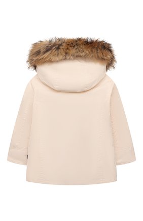 Детская пуховая парка WOOLRICH кремвого цвета по цене 41100 руб., арт. CFWK0U0218FR/UT0573 | Фото 2 Детская пуховая парка WOOLRICH кремвого цвета, арт. CFWK0U0218FR/UT0573 | Фото 2 (Материал утеплителя: Пух и перо; Рукава: Длинные; Кросс-КТ: Сезон: зима; Девочки Кросс-КТ: Парка-верхняя одежда; Ростовка одежда: 10 - 11 лет | 140 - 146см, 12 лет | 152 см, 13 - 15 лет | 158 см, 6 лет | 116 см, 8 лет | 128 см)