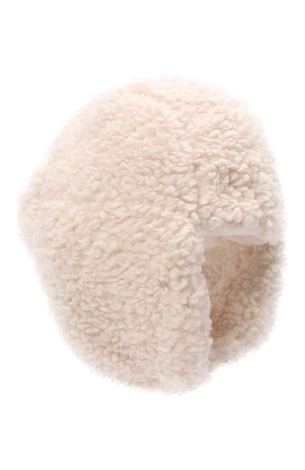 Детского утепленная шапка MONCLER белого цвета, арт. G2-954-3B724-10-54AM6 | Фото 2 (Материал: Текстиль, Синтетический материал)