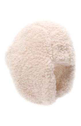 Детского утепленная шапка MONCLER белого цвета, арт. G2-954-3B724-10-54AM6 | Фото 2 (Материал: Синтетический материал, Текстиль)