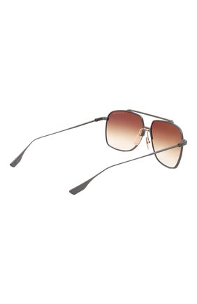 Мужские солнцезащитные очки DITA коричневого цвета, арт. ALKAMX/03 | Фото 4 (Тип очков: С/з; Очки форма: Авиаторы; Оптика Гендер: оптика-мужское)