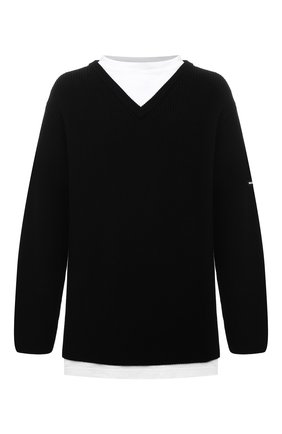 Мужской хлопковый свитер BALENCIAGA черного цвета по цене 89950 руб., арт. 678555/T3218 | Фото 1 Мужской хлопковый свитер BALENCIAGA черного цвета, арт. 678555/T3218 | Фото 1 (Материал подклада: Хлопок; Рукава: Длинные; Материал внешний: Хлопок; Мужское Кросс-КТ: Свитер-одежда; Длина (для топов): Удлиненные; Принт: Без принта; Стили: Спорт-шик)