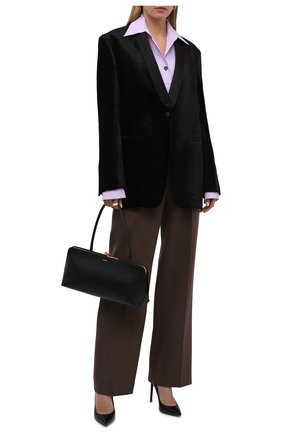 Женский жакет из вискозы JIL SANDER черного цвета по цене 217500 руб., арт. JSWT136310-WT431000A | Фото 2 Женский жакет из вискозы JIL SANDER черного цвета, арт. JSWT136310-WT431000A | Фото 2 (Материал внешний: Синтетический материал, Вискоза; Рукава: Длинные; Длина (для топов): Удлиненные; Материал подклада: Вискоза; Стили: Минимализм; Случай: Вечерний; 1-2-бортные: Однобортные; Женское Кросс-КТ: Жакет-одежда)