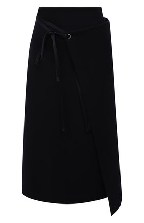 Женская шерстяная юбка JIL SANDER темно-синего цвета по цене 86150 руб., арт. JSWT720314-WT207908B | Фото 1 Женская шерстяная юбка JIL SANDER темно-синего цвета, арт. JSWT720314-WT207908B | Фото 1 (Длина Ж (юбки, платья, шорты): Миди; Материал внешний: Шерсть; Стили: Минимализм; Женское Кросс-КТ: Юбка-одежда)