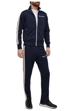 Мужской толстовка PALM ANGELS темно-синего цвета по цене 39950 руб., арт. PMBD001F21FAB0024601 | Фото 2 Мужской толстовка PALM ANGELS темно-синего цвета, арт. PMBD001F21FAB0024601 | Фото 2 (Длина (для топов): Стандартные; Материал внешний: Синтетический материал; Рукава: Длинные; Мужское Кросс-КТ: Толстовка-одежда; Стили: Спорт-шик; Shop in Shop M: Толстовки)