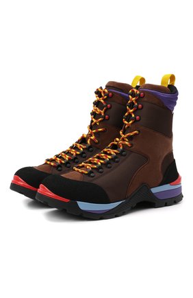 Мужские комбинированные ботинки bally hike BALLY коричневого цвета по цене 59800 руб., арт. BHM001-T/32 | Фото 1 Мужские комбинированные ботинки bally hike BALLY коричневого цвета, арт. BHM001-T/32 | Фото 1 (Подошва: Плоская; Материал внешний: Текстиль; Материал внутренний: Текстиль; Мужское Кросс-КТ: Ботинки-обувь, Хайкеры-обувь)