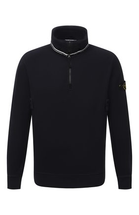 Мужской хлопковая толстовка STONE ISLAND темно-синего цвета по цене 25600 руб., арт. 751560720 | Фото 1 Мужской хлопковая толстовка STONE ISLAND темно-синего цвета, арт. 751560720 | Фото 1 (Материал внешний: Хлопок; Длина (для топов): Стандартные; Рукава: Длинные; Мужское Кросс-КТ: свитшот-одежда; Принт: Без принта; Стили: Спорт-шик)