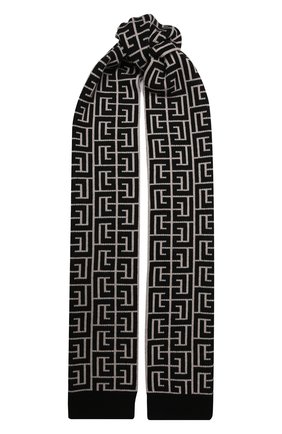 Мужской шерстяной шарф balmain x rossignol BALMAIN бежевого цвета по цене 58250 руб., арт. WH2XG010/K054 | Фото 1 Мужской шерстяной шарф balmain x rossignol BALMAIN бежевого цвета, арт. WH2XG010/K054 | Фото 1 (Материал: Шерсть, Текстиль; Кросс-КТ: шерсть)