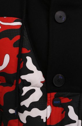 Мужская пуховая куртка KNT разноцветного цвета, арт. UGKN010X0234A | Фото 5 (Кросс-КТ: Куртка; Мужское Кросс-КТ: пуховик-короткий; Рукава: Длинные; Материал внешний: Синтетический материал; Стили: Милитари; Материал подклада: Синтетический материал; Длина (верхняя одежда): Короткие; Материал утеплителя: Пух и перо)