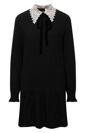 Женское платье SAINT LAURENT черного цвета по цене 171500 руб., арт. 676227/Y012W | Фото 1 Женское платье SAINT LAURENT черного цвета, арт. 676227/Y012W | Фото 1 (Рукава: Длинные; Длина Ж (юбки, платья, шорты): Мини; Материал внешний: Вискоза, Синтетический материал; Женское Кросс-КТ: Платье-одежда; Стили: Ретро; Случай: Повседневный)