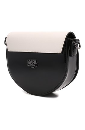 Детская сумка KARL LAGERFELD KIDS черного цвета по цене 13750 руб., арт. Z10120 | Фото 2 Детская сумка KARL LAGERFELD KIDS черного цвета, арт. Z10120 | Фото 2 (Материал: Экокожа)