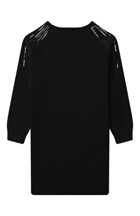 Детское хлопковое платье KARL LAGERFELD KIDS черного цвета по цене 12100 руб., арт. Z12193 | Фото 2 Детское хлопковое платье KARL LAGERFELD KIDS черного цвета, арт. Z12193 | Фото 2 (Рукава: Длинные; Материал внешний: Хлопок; Девочки Кросс-КТ: Платье-одежда; Случай: Повседневный)